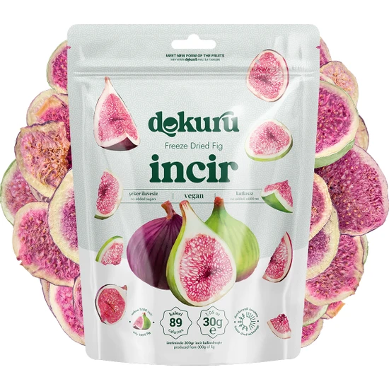 Dokuru Incir Kuru Meyve Cipsi - Dondurularak Kurutulmuş Freeze Dried Çıtır Incir