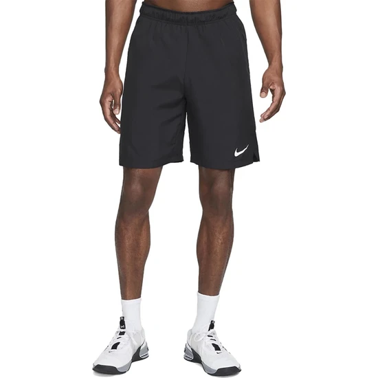 Nike Dri Fit 9 Inch Running Training Shorts Black Uzun Erkek Koşu Antrenman Şortu Siyah