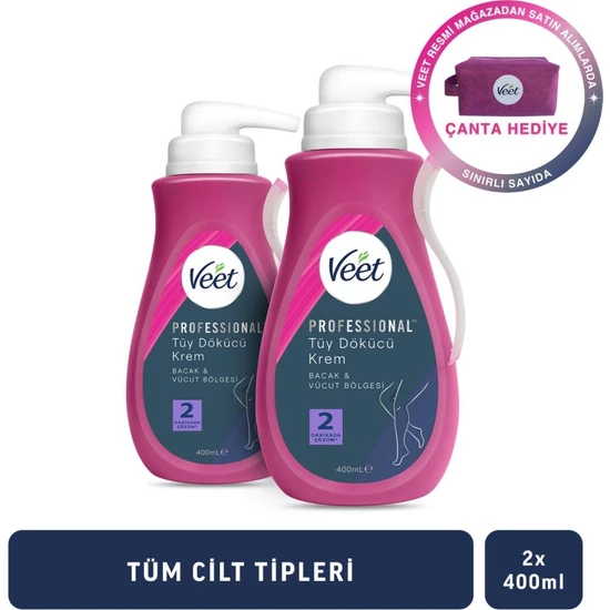 Veet Professional 400ml Tüy Dökücü Krem x2 Adet