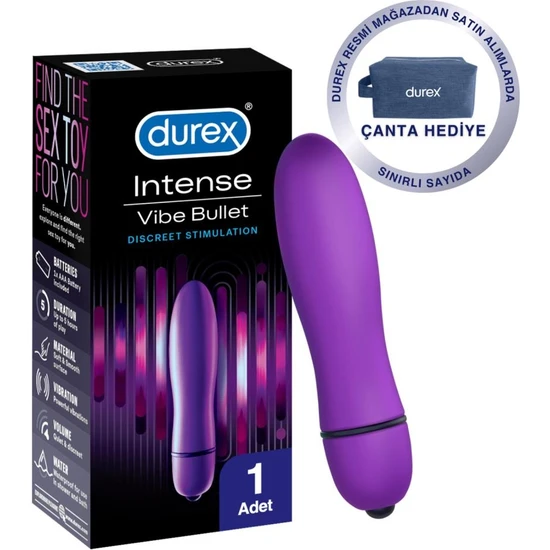 Durex Intense Vibe Bullet Titreşimli Vibratör