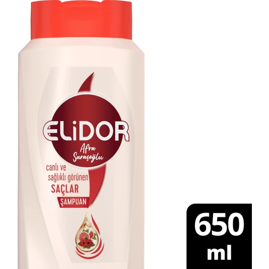 Elidor Saç Bakım Şampuanı Sağlıklı ve Canlı Görünen Saçlar By Afra Saraçoğlu 1 x 650 ml