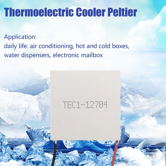 HALJIA TEC1-12704 - Dissipatore termoelettrico di raffreddamento Peltier piastra modulo 12 V 36 W HALJIA TEC1-12704 - Dissipatore termoelettrico di raffreddamento Peltier piastra modulo 12 V 36 W