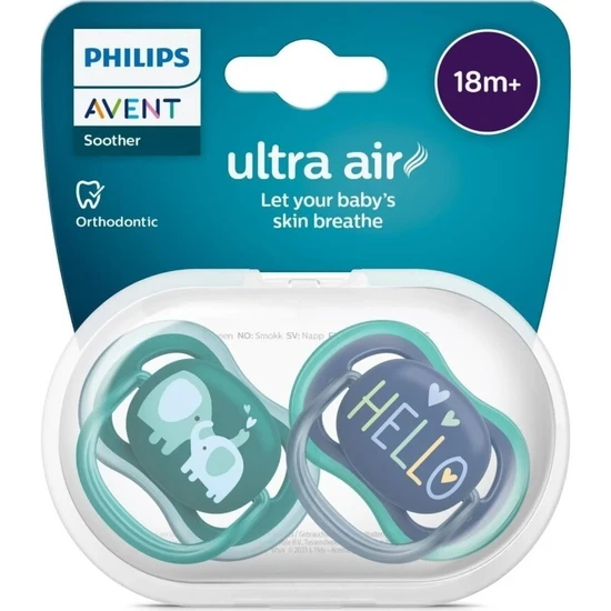 Philips Avent Ultra Air Emzik +18 Ay 2li Erkek SCF349/18