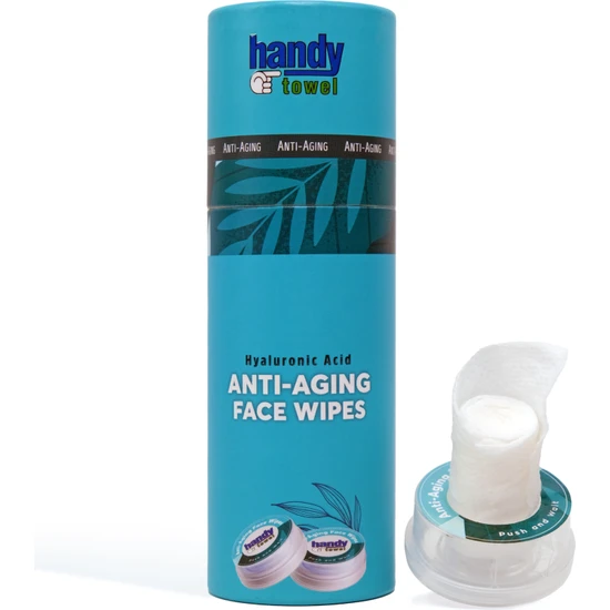 Handy Towel Anti-Aging Yaşlanma 
Karşıtı Bakım Kapsülü 60 ml (8 x 7.5 ml) Likit + %100 Selüloz Mendil