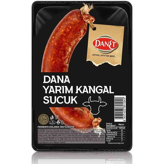 Danet Dana Yarım Kangal Sucuk I Fermente I 180 G