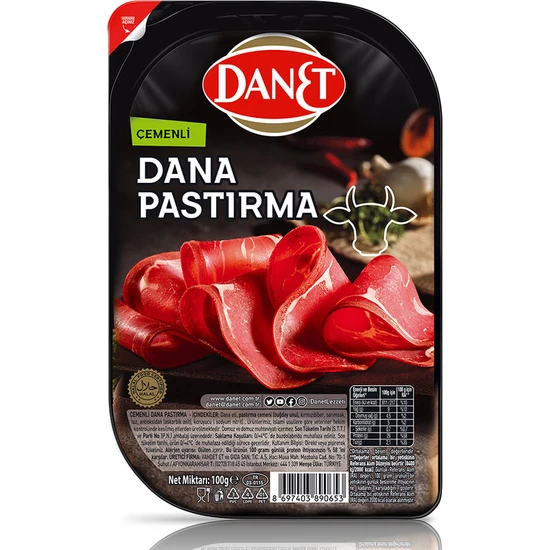 Danet Dana Pastırma I Çemenli I Dilimli I 100G