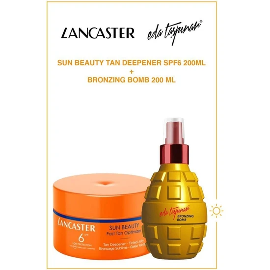 Lancaster Çikolata Bronzluğu Spf6-Altın Bronzluk Bomba Seti