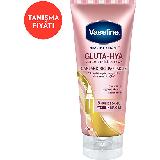 Vaseline Gluta Hya Serum Etkili Losyon Canlandırıcı Parlaklık 200 ml