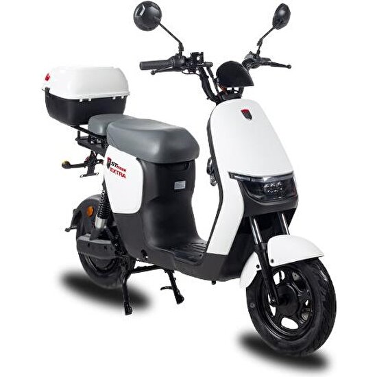 Stmax Extra 2 Tekerleklı Elektrıklı Moped Beyaz