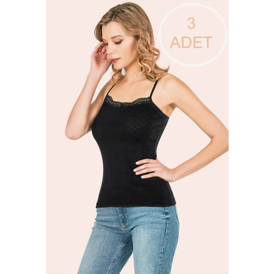 Şahinler Dantelli İp Askı Atlet B170 main image 1