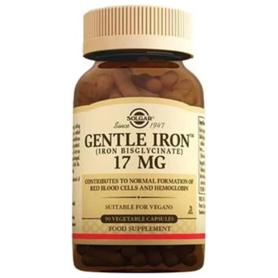 Solgar Gentle Iron 17 mg 90 V-Kapsül