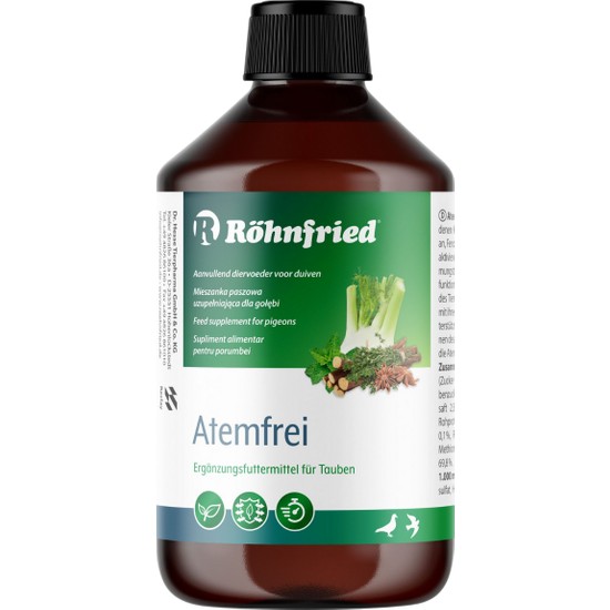 Röhnfried Atemfrei 10 ml Üst Solunum Problemleri İçin Özel Formül Sızdırmaz Cam Şişe