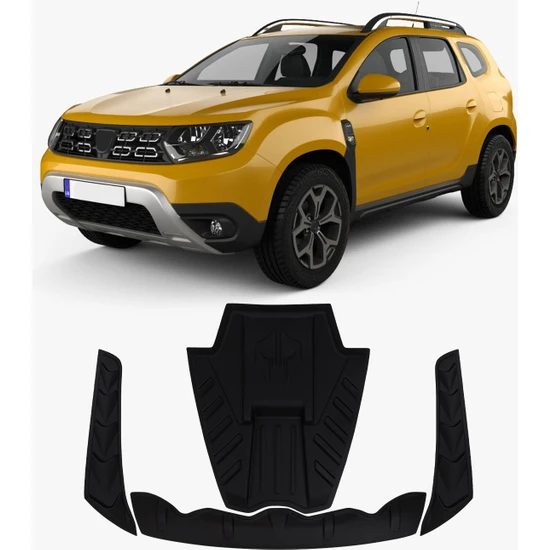 Brsplast Dacıa Duster Ön Kaput Scoop ve Dragon Set 4 Prç 2018 ve Üzeri