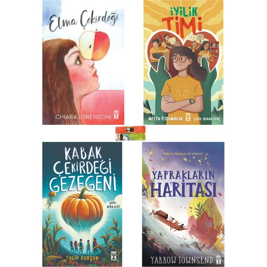 Iyilik Timi, Elma Çekirdeği, Kabak Çekirdeği Gezegeni, Yapraklar Haritası Nitelikli 4 Kitap Set