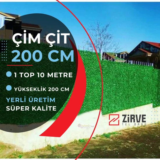 Zirve Tel Örgü Çim Çit Takımı (5 Direk + Aparatlar)  Zirve Tel Örgü