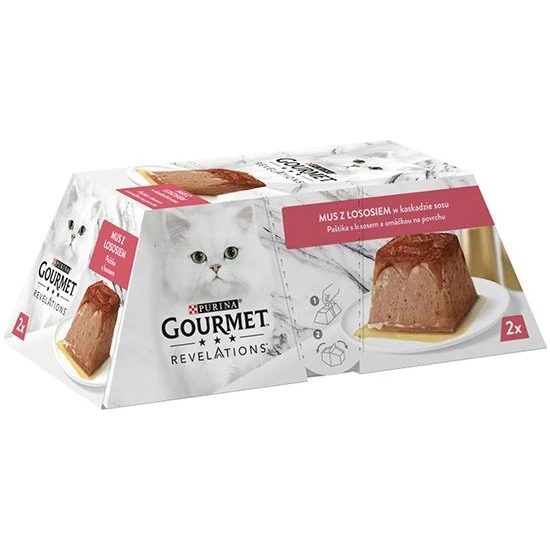 Purina Gourmet Revelations Somon Balıklı Kedi Konservesi 2 x 57 gr