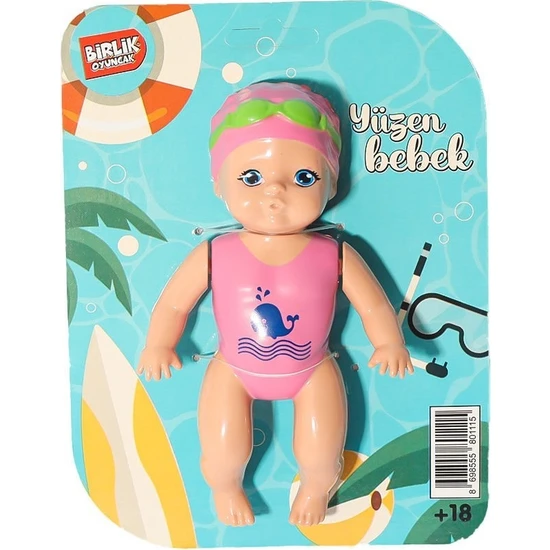 Birlik Toys URT031-001  Kartela Yüzen Bebek -