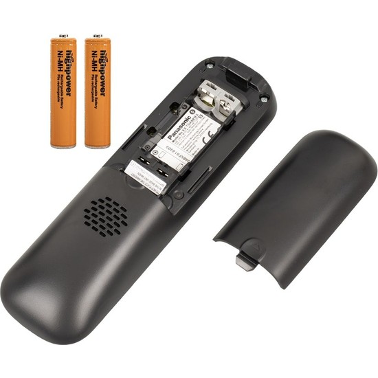 Panasonic KX-TG6852JTB DECT Telefon – 2 Mobilteile, Schwarz, Mit Anrufblocker, Freisprechfunktion & Großem Display