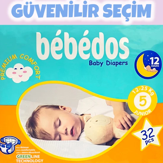 Bebedos Premium Junior(5) Bebek Bezi 32'li Paket