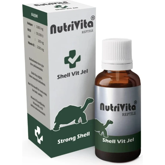 Nutrivita Shell Vit Jel Kaplumbağa Kabuk Sağlığı Desteği 30CC