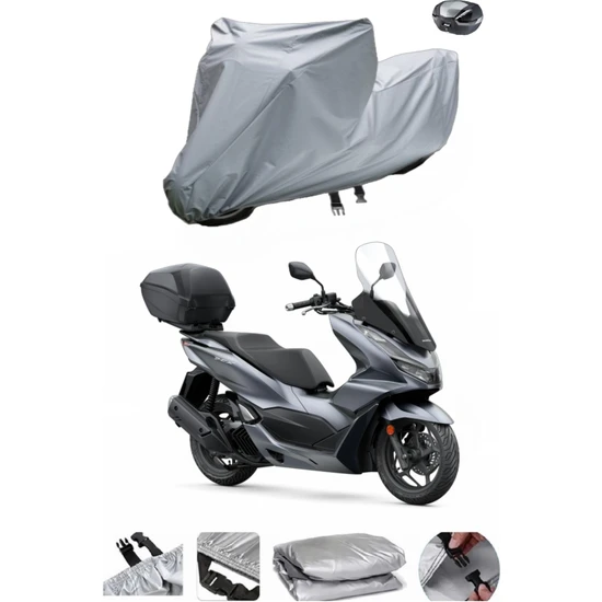 Wovex Honda Pcx 125-150 Motosiklet Brandası Topcase Arka Çanta Uyumlu Branda Örtü