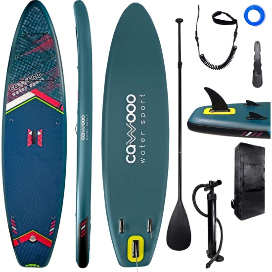 Cawooo Sup Şişme Sörf Tahtası Stand Up Paddle Board 82*320*15 cm Lacivert