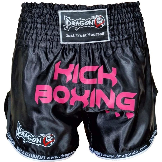 Dragon Do KB247 Kick Boks Şort Pink Heart Kick Boxing Antrenman Şortu