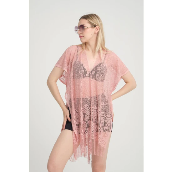 Ester Rosa Axesoire Fileli Pareo-Pudra Beachwear