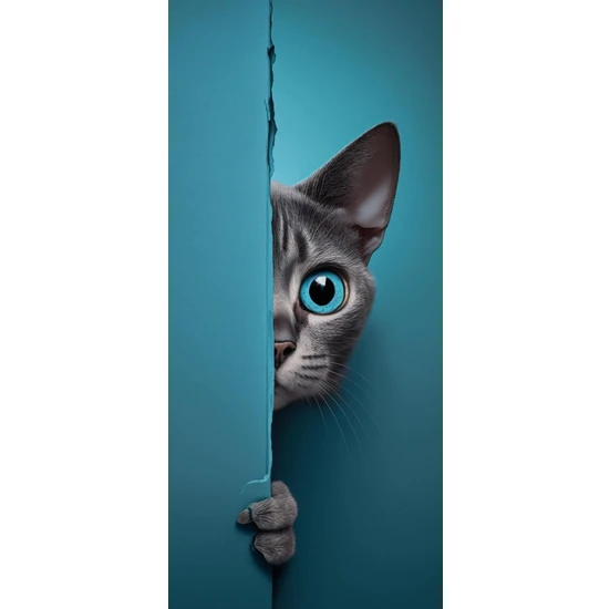 512 Art Design Kedi Tasarım Genç Odası Duvar Poster 30 x 42 Çerçevesiz