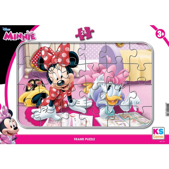 KS Games Minnie Mouse Frame Puzzle 24'Lü MIN-704