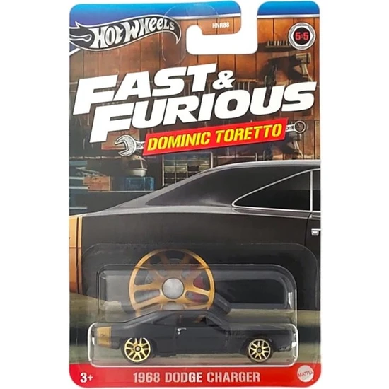 Hot Wheels Fast & Furious Dominic Toretto 1968 Dodge Charger HRW50