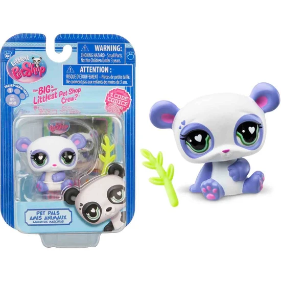 Littlest Pet Shop Minişler Tekli Paket S1 - 16 - Mor Panda