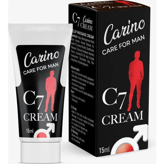 Carino E Bella C7 Geciktiricî Erkek Bakım Kremi 15 ml - Yeni