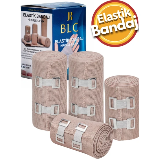 BLC Elastik Bandaj 6 cm Yüksek Kalite Elastik Bandaj