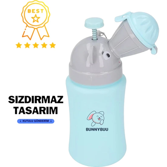 Bunnnybuu Taşınabilir Çocuk Bebek Pisuar Acil Tuvalet Çocuk Lazımlık İşeme Şişesi İdrar Kutusu