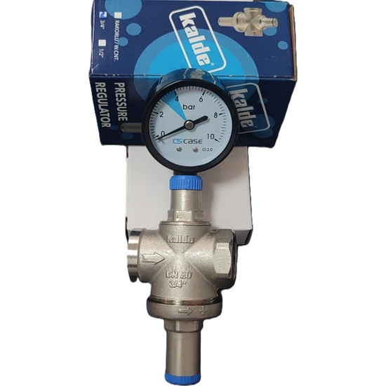 Kalde 3/4 DN20 Rekorsuz Su Basınç Düşürücü (Manometreli) - Pressure Reducing Valves (With Manometer)