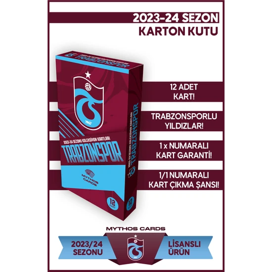 Mythos Cards Trabzonspor 2023-24 Sezon Kartları - Paket