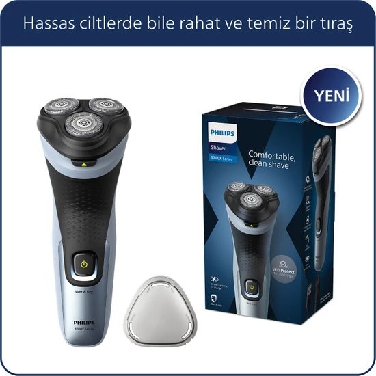 Philips 3000X Serisi Islak & Kuru Elektrikli Tıraş Makinesi -  X3063/00