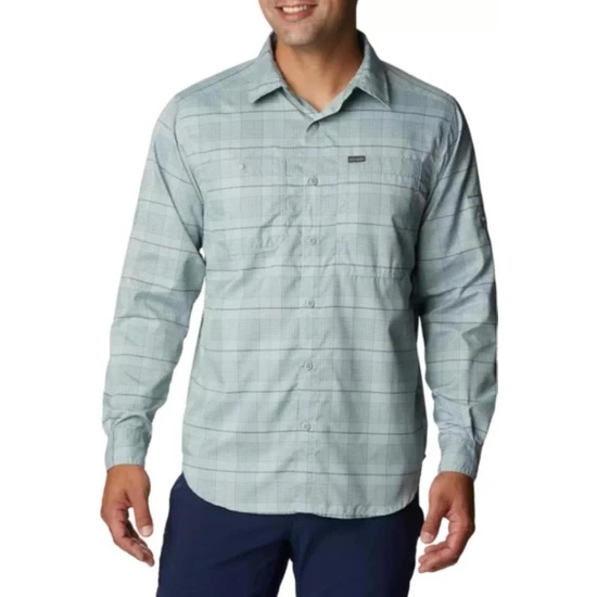 Columbia Silver Ridge Utility Lite Plaid Ls Yeşil Uzun Kollu Gömlek