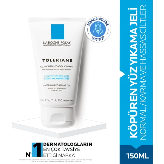 La Roche-Posay Toleriane Gel Mousse Köpüren Temizleyici Jel Hassas/Karma Ciltler 150Ml