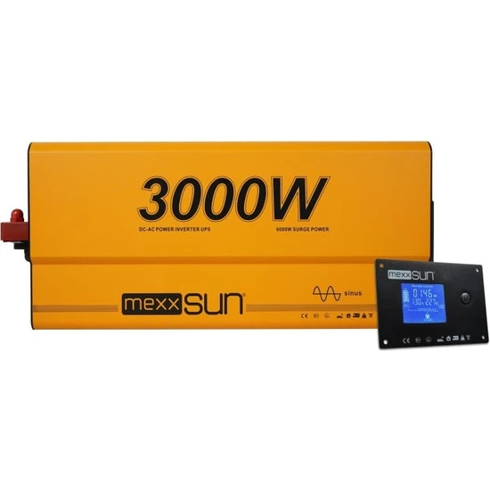 Mexxsun Tam Sinus Ups (Remote Ekran) 12V 3000W Inverter