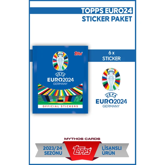 Mythos Cards Euro 2024 / Pack - Stıcker