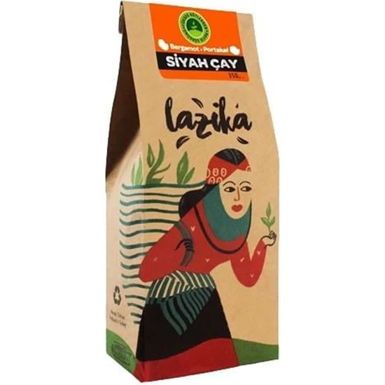 Lazika Siyah Çay Bergamot+Portakallı 350 gr