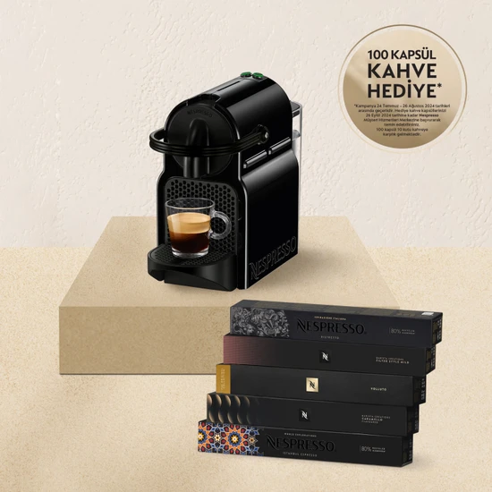 Nespresso İnissia D40 Kahve Makinesi,Black