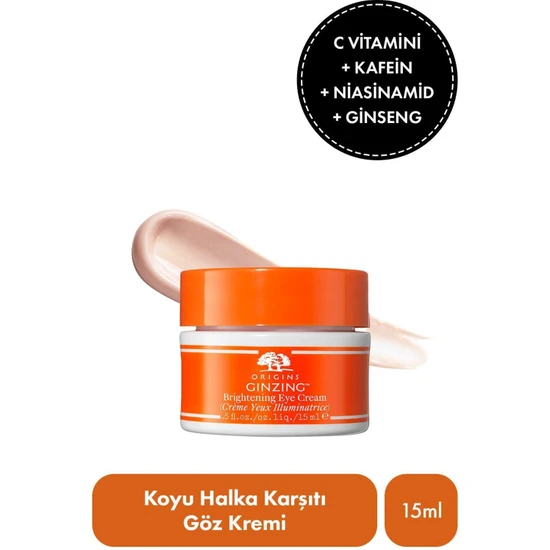 Origins C Vitamini & Niasinamid İçeren GinZing™ Canlandırıcı Göz Kremi -COOL- 15 ml