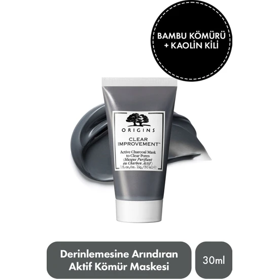 Origins Clear Improvement  Gözenek Karşıtı AKtif Kömür Maskesi 30 ml