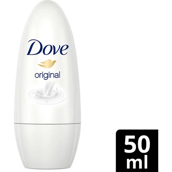 Dove Kadın Roll On Deodorant Original 1/4 Nemlendirici Krem Etkili 50 ml