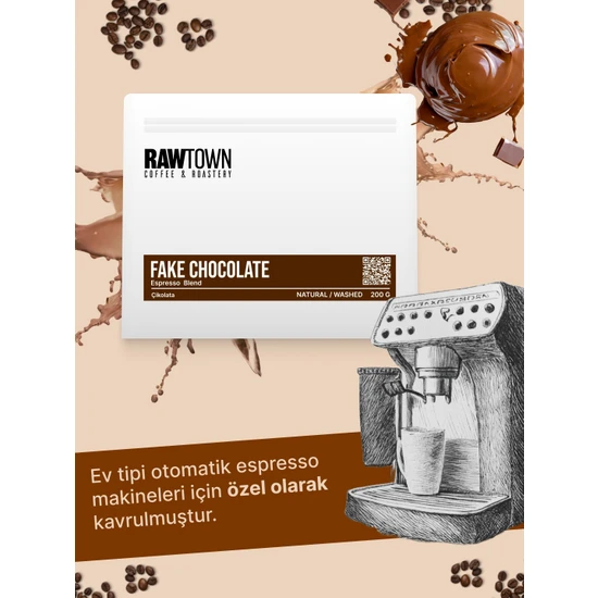 RAWTOWN Fake Chocolate Espresso - Latte - Cappuccino - Americano