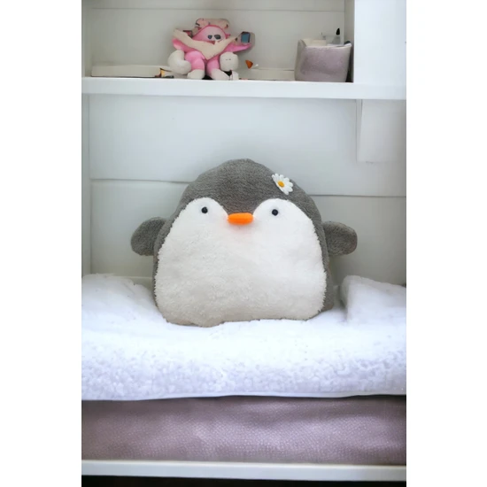 Pingu Penguen Yastık Uykucu Dolum Oyuncak 30CM Orta Boy Hediyelik Yastık