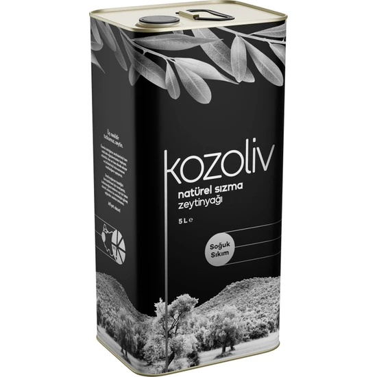 Kozoliv Soğuk Sıkım Naturel Sızma Zeytinyağı 5 Lt Teneke Kutu